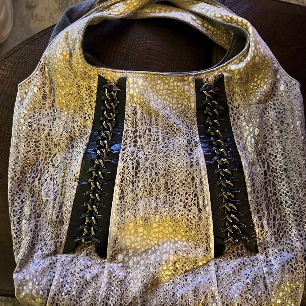 Maxx faux snake purse